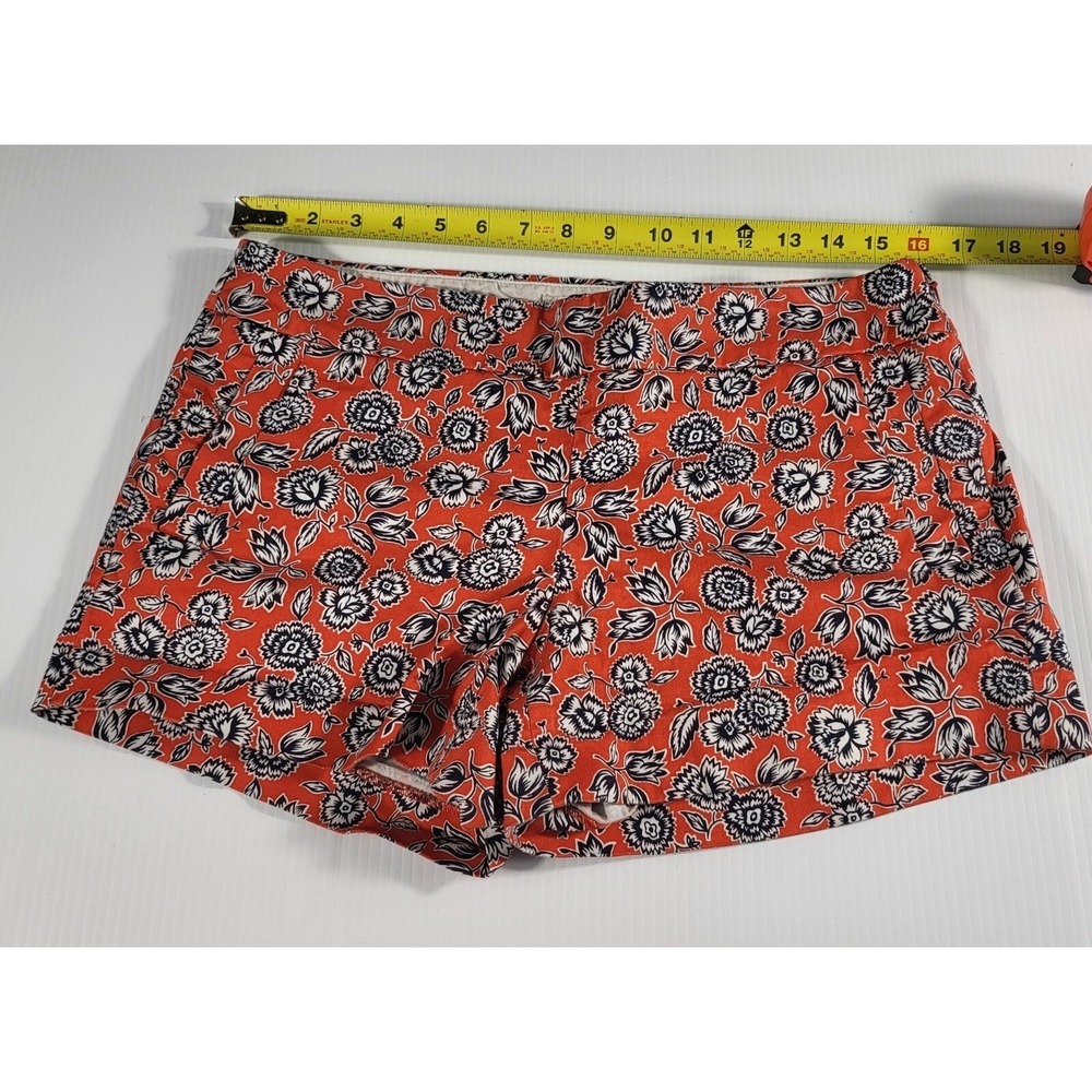 J.Crew Floral Print Stretch Shorts Casual Everyday Size 8‎ - Picture 3 of 7